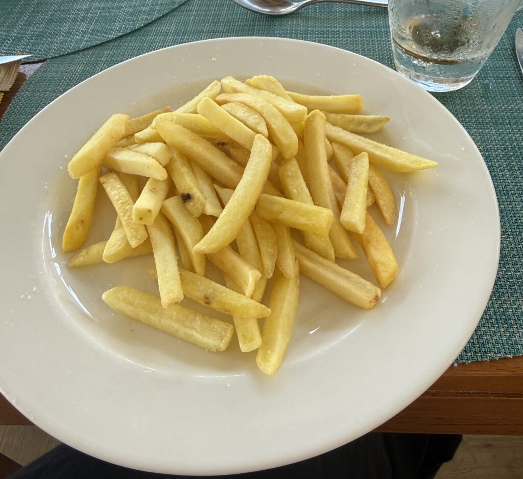 gluten free fries dedicated fryer all inclusive resort booked by celiac travel agent