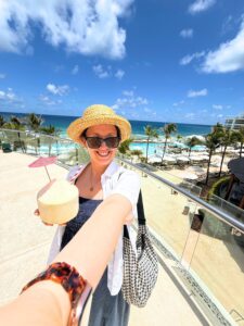 Kat Ward, travel advisor at Pure Magic Vacations, at a resort in Cancun