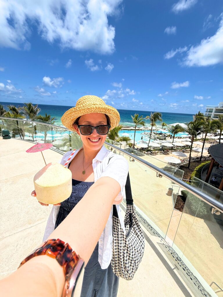 Kat Ward, travel advisor at Pure Magic Vacations, at a resort in Cancun
