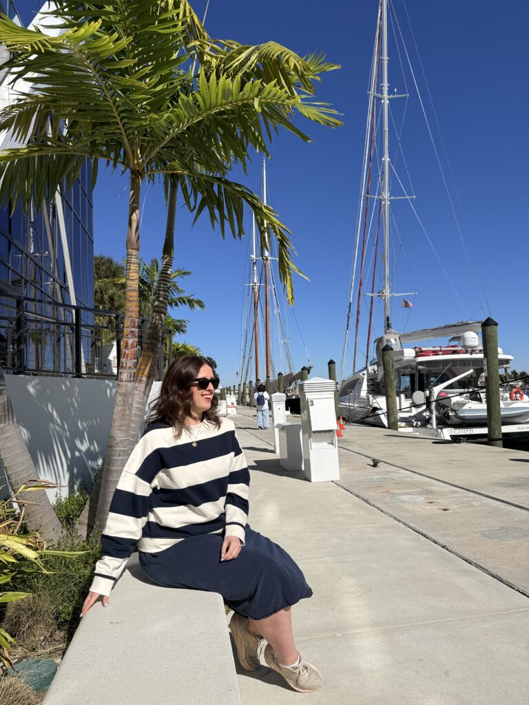 Kat Ward in Fort Lauderdale before a Disney cruise