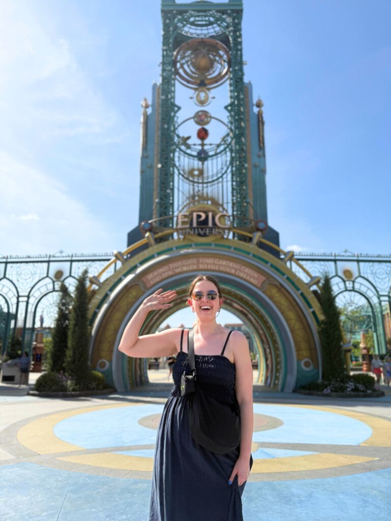 Kat Ward, Universal Orlando travel agent, at Universal's Epic Universe